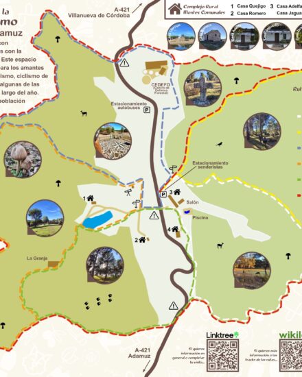 Plano de situación de los Montes Comunales de Adamuz